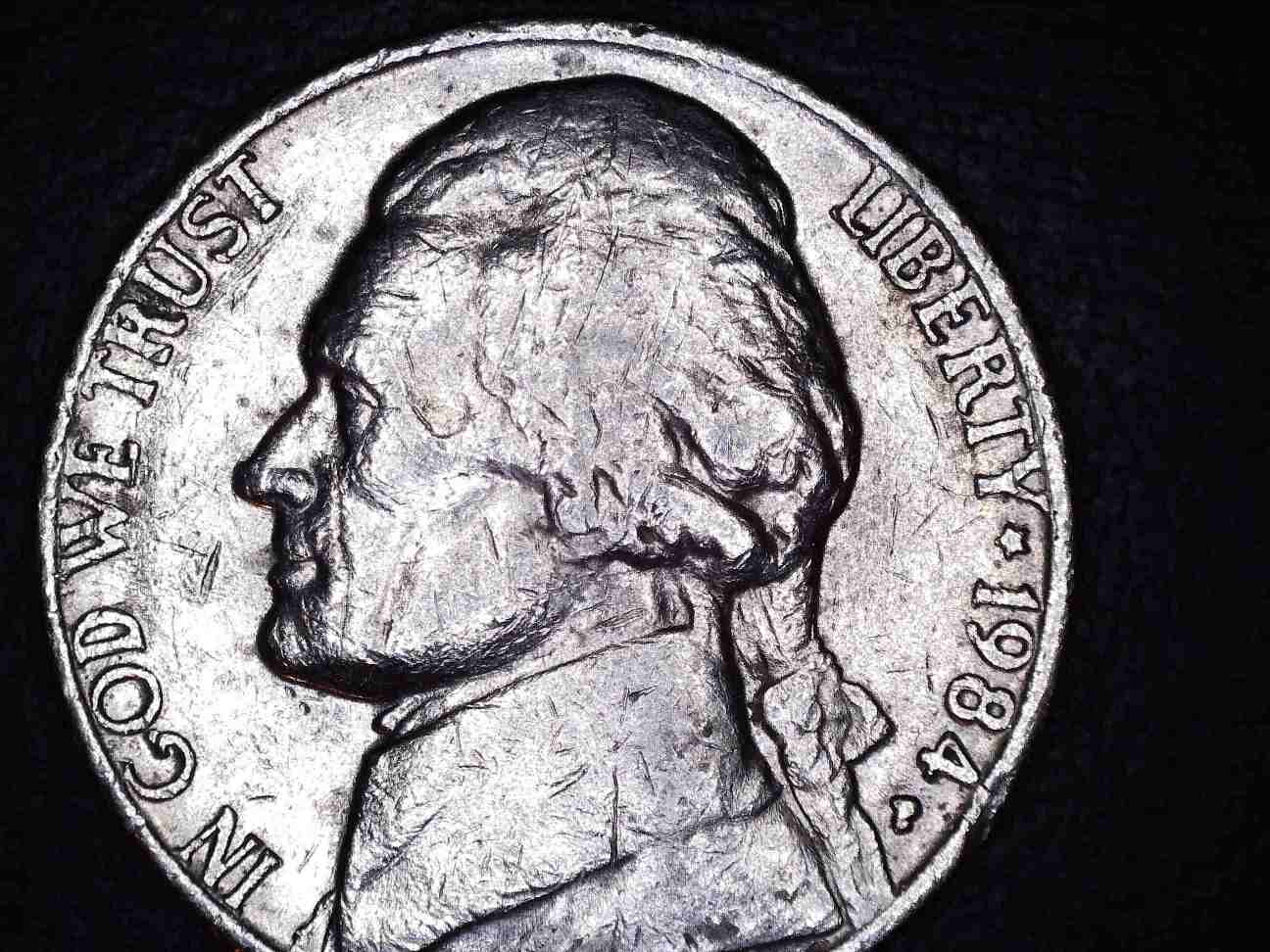 1984-P-Jefferson-Nickel...possible-Doubling,-RPM?